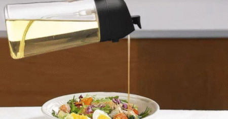 Garrafa de Azeite e Vinagre Dupla – Galheteiro Funcional para Cozinha Moderna